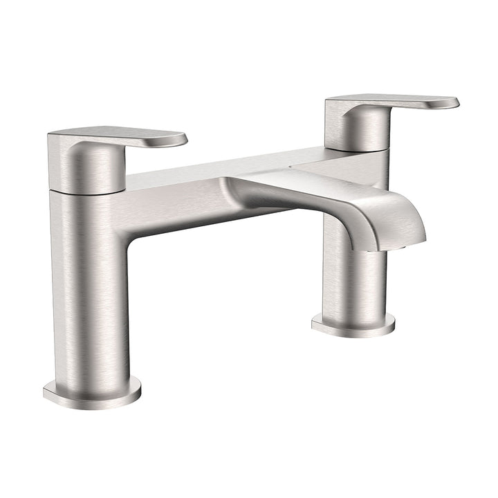 Eliseo Ricci Daytona bath filler tap in brushed nickel finish