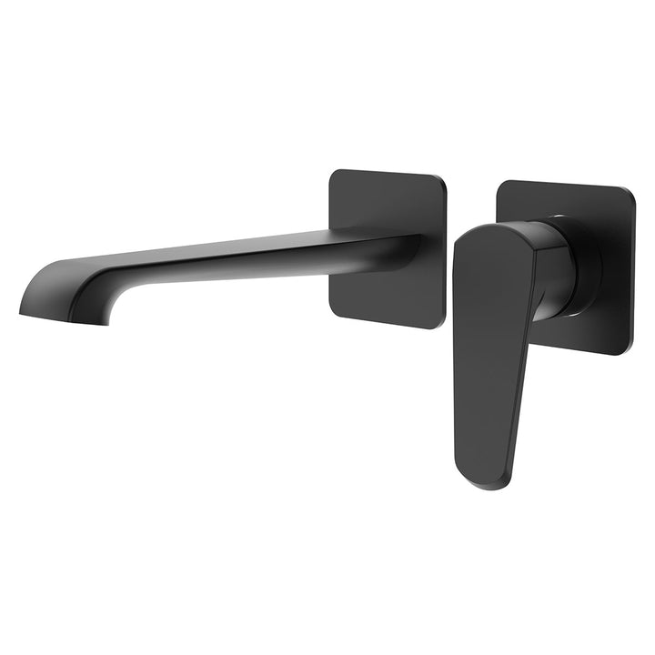 Eliseo Ricci Daytona wall mounted bath filler tap in matt black finish