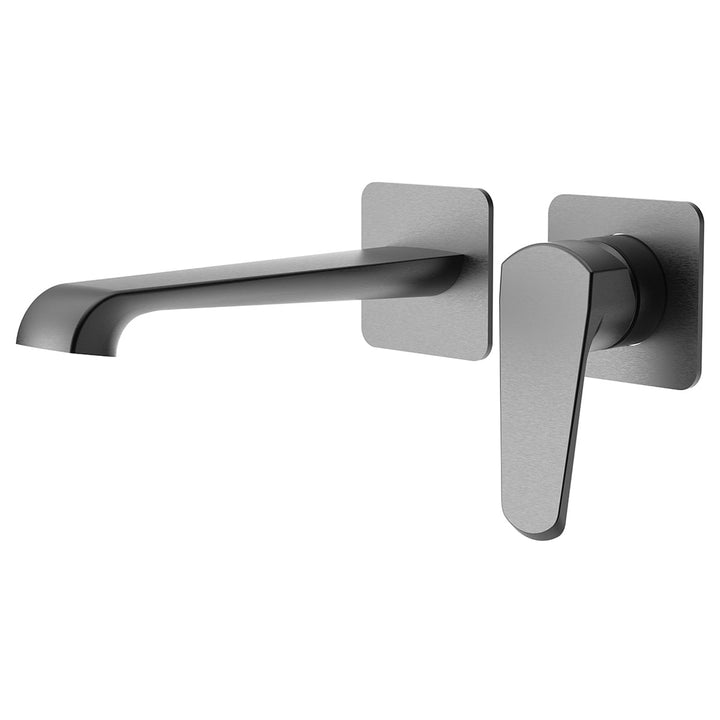 Eliseo Ricci Daytona wall mounted bath filler tap in gunmetal finish