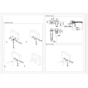 Eliseo Ricci Daytona Wall Mounted Basin Filler - Chrome - Technical drawing