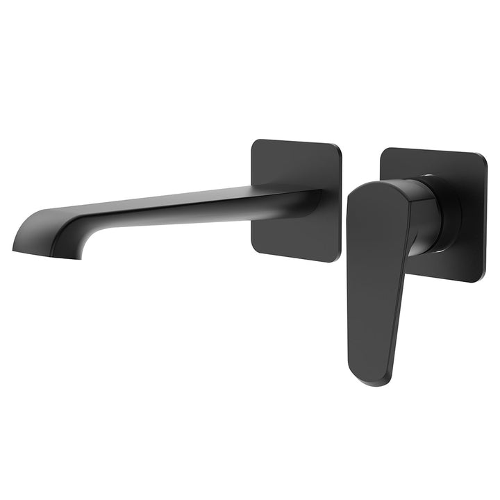 Eliseo Ricci Daytona wall mounted basin filler tap in matt black finish
