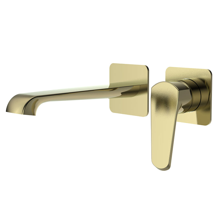 Eliseo Ricci Daytona wall mounted basin filler tap in brushed brass finish