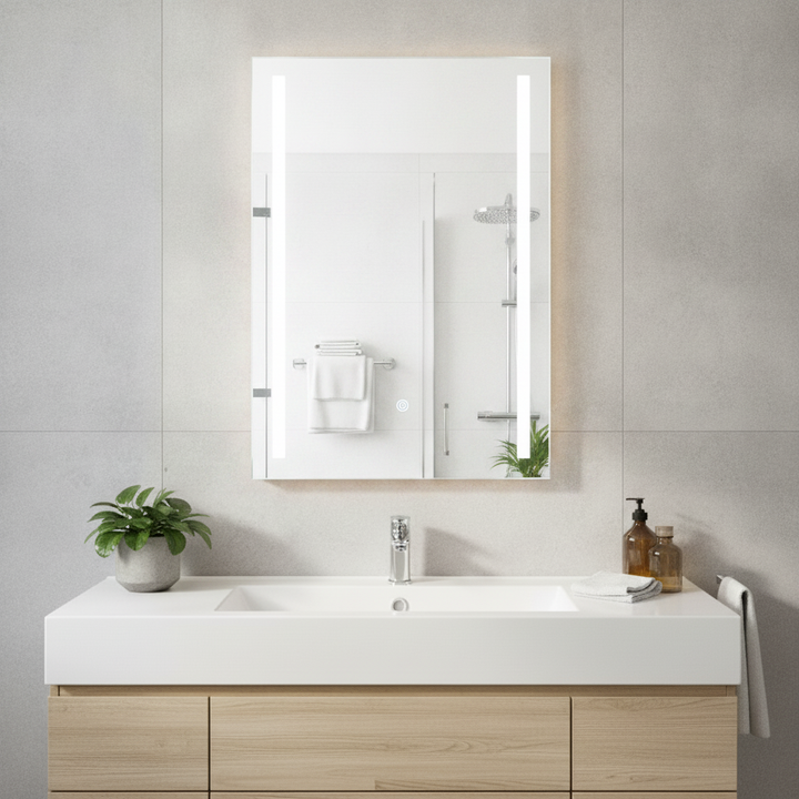 Trax 800 x 600 LED Frosted Mirror with Demister