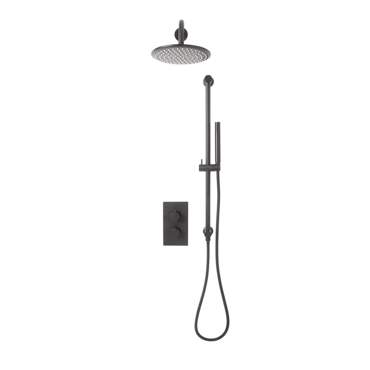 Eliseo Ricci Exclusiv - Gunmetal Round handle head &amp; handset Riserkit