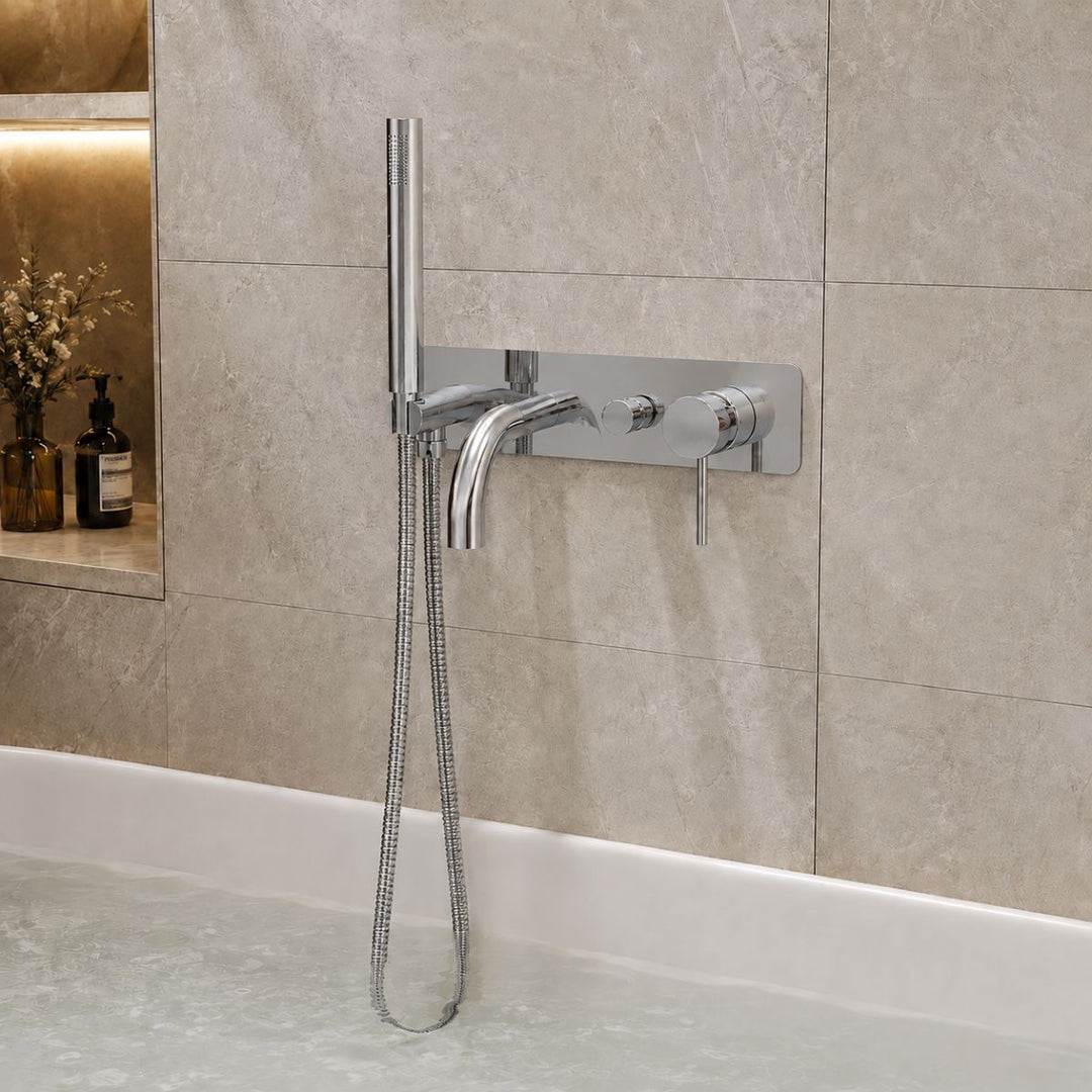 Exclusiv Wall Mounted Bath Shower Mixer - Chrome
