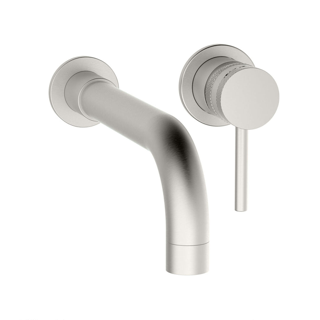 Exclusiv Wall Mounted Basin Mixer - Brushed Nickel