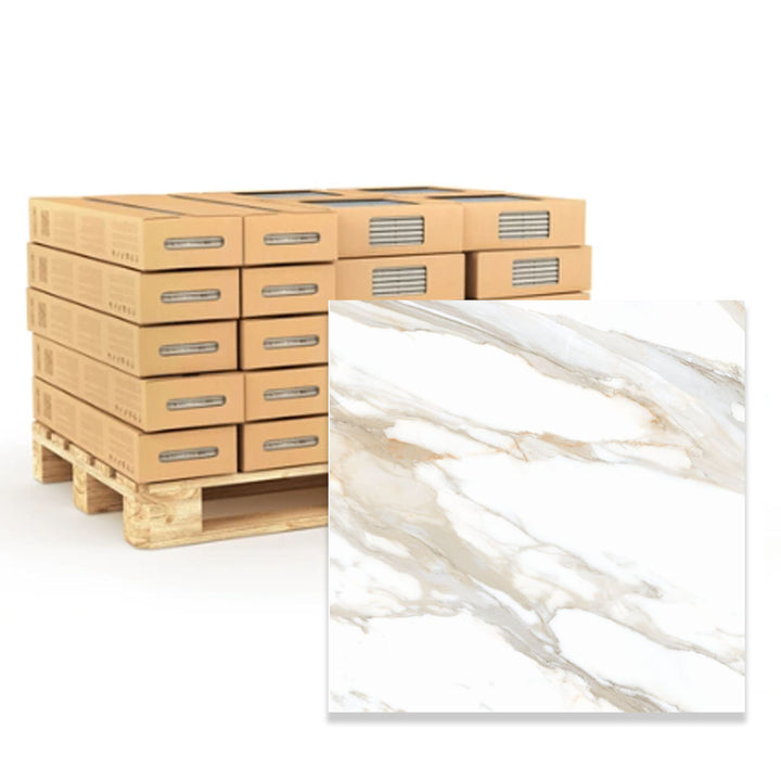 Greylac Gold Polished 60 x 60 Rectified Porcelain Tile - 57.6sqm Pallet