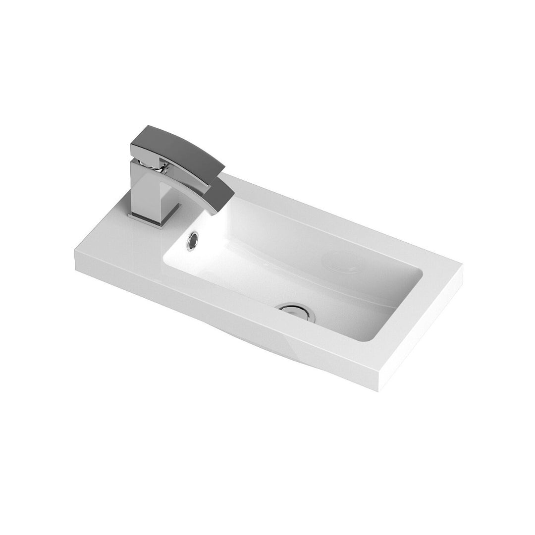 Hudson reed 500mm polymarble compact white basin