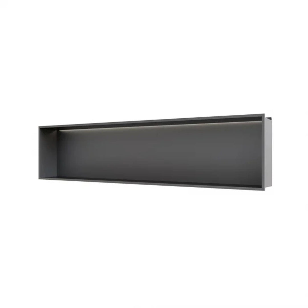 RAK INGOT 300mm x 1200mm Recessed Niche with LED Black