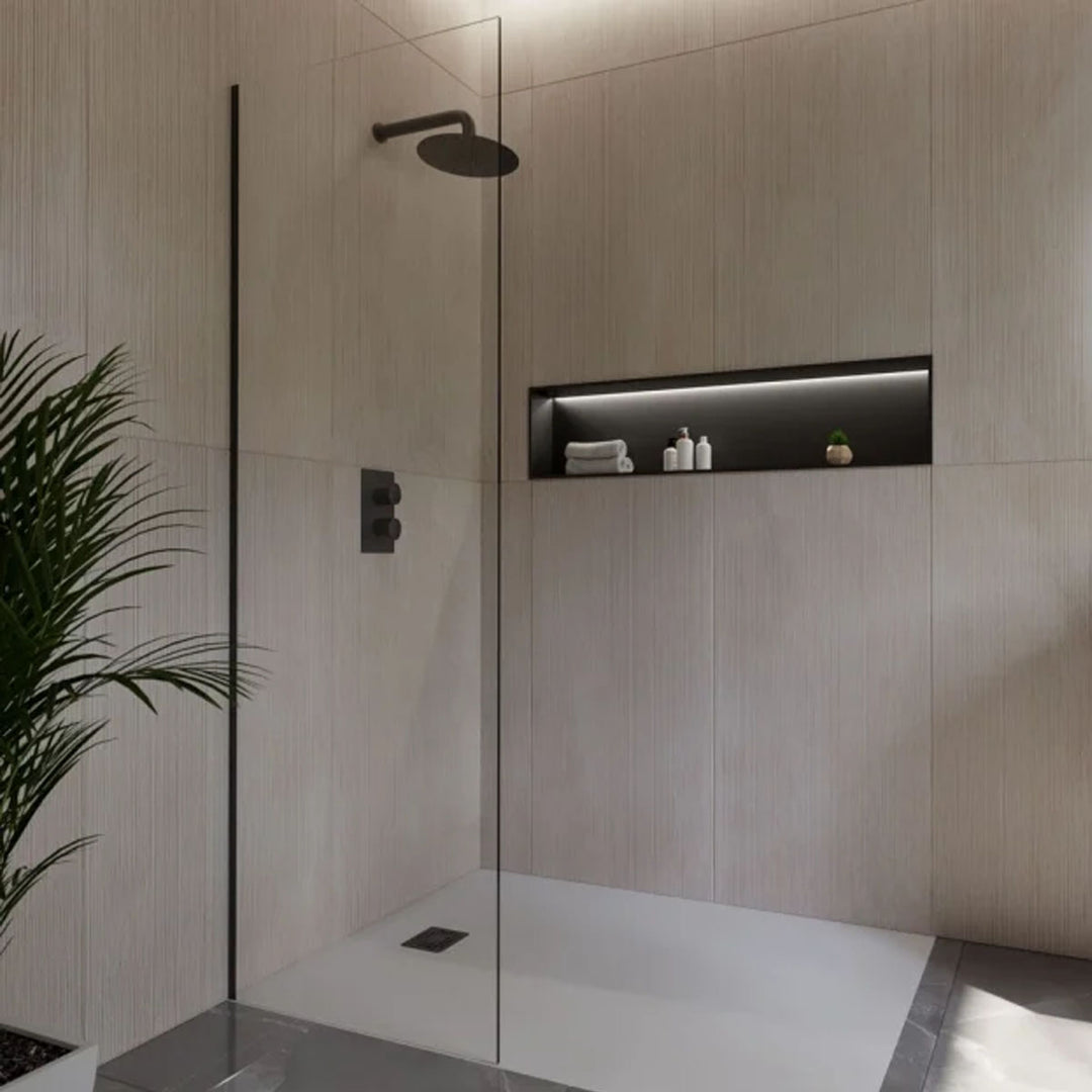 RAK INGOT 300mm x 1200mm Recessed Niche with LED Black