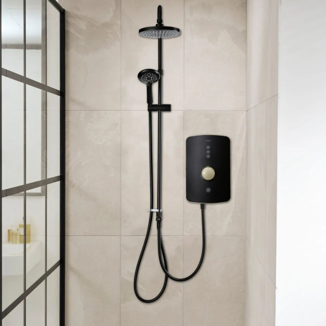 Triton Amala DuElec Electric Shower - Brushed Brass