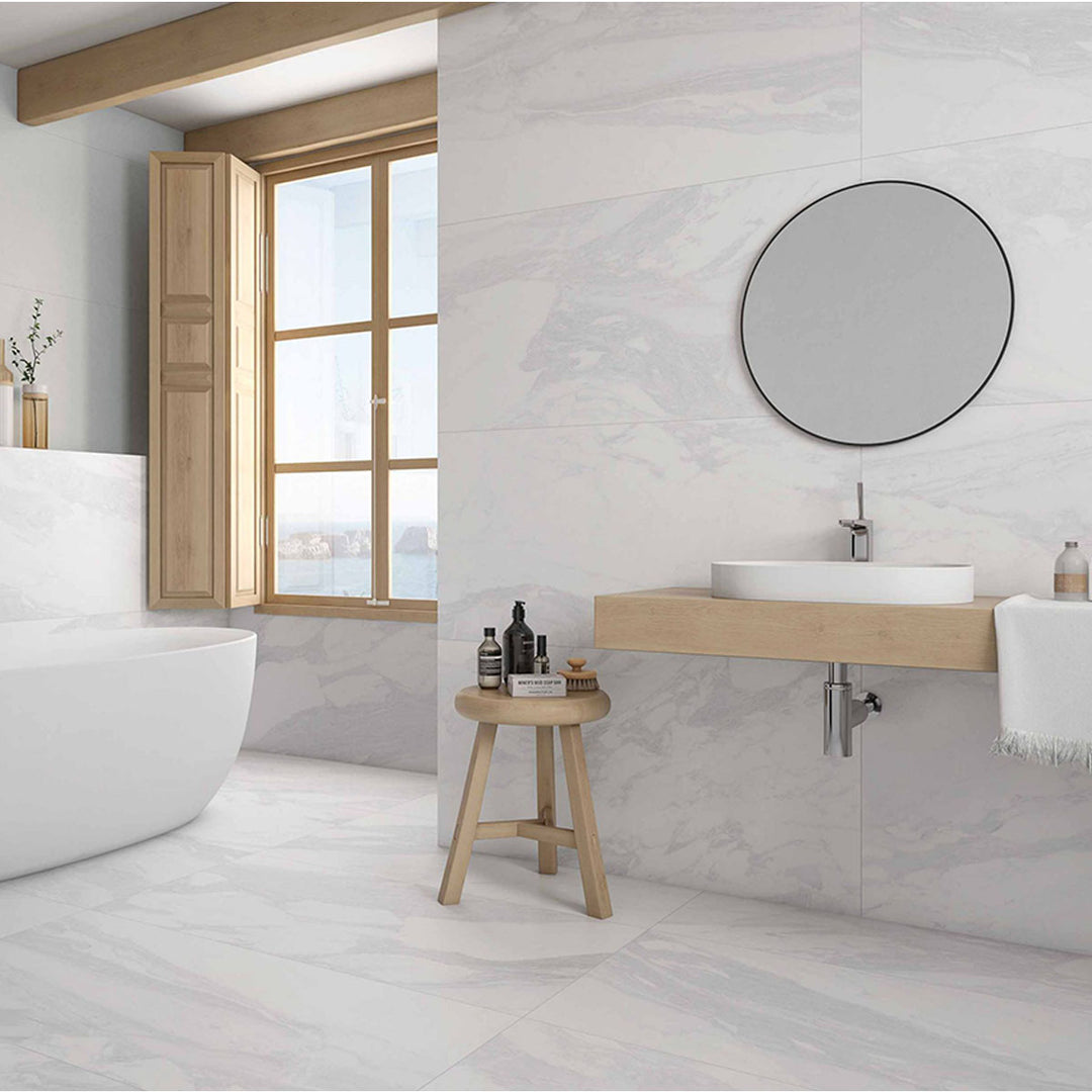 Marble Bernini Blanco matt porcelain tile