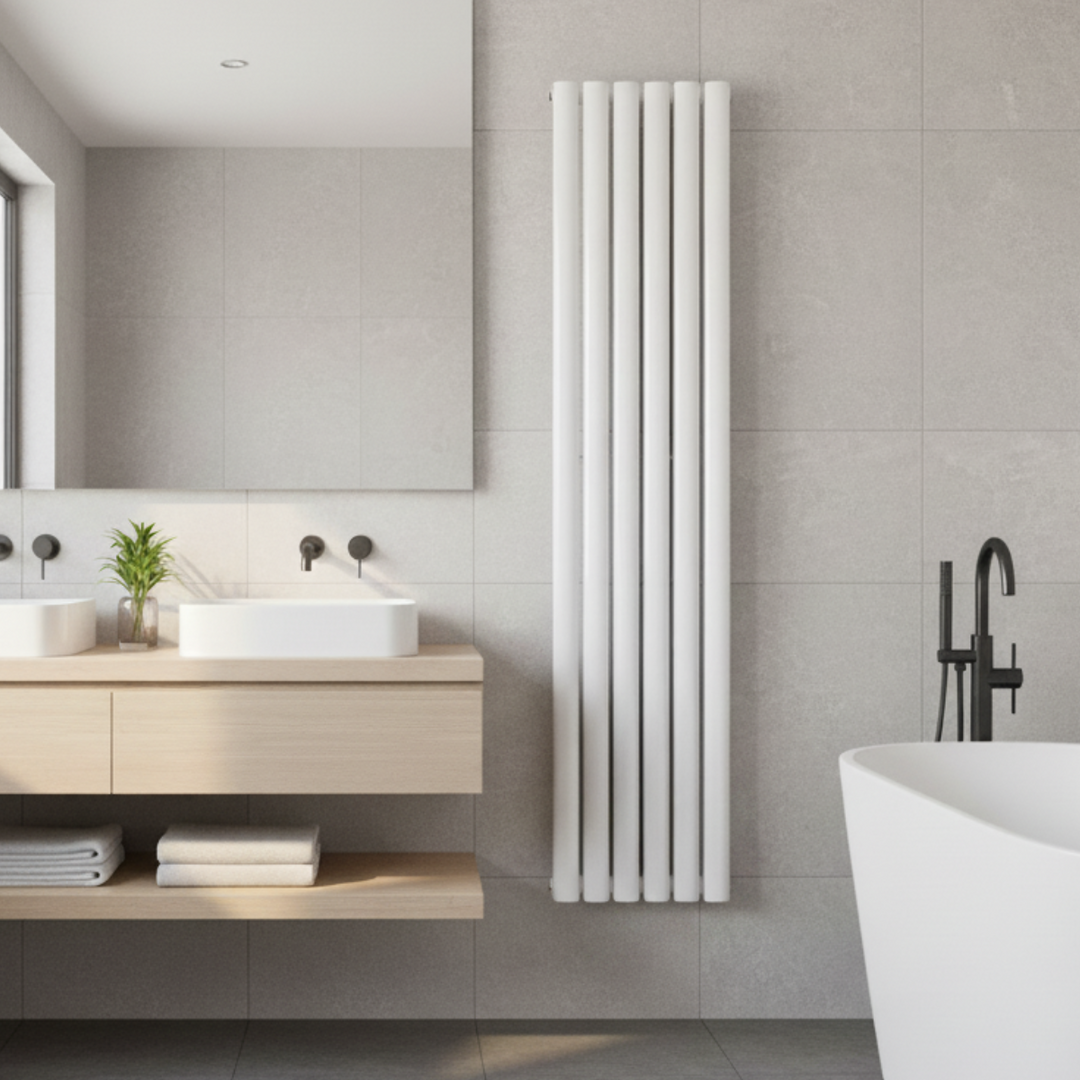 Vertigo 1800 x 354mm Single Panel Radiator - White