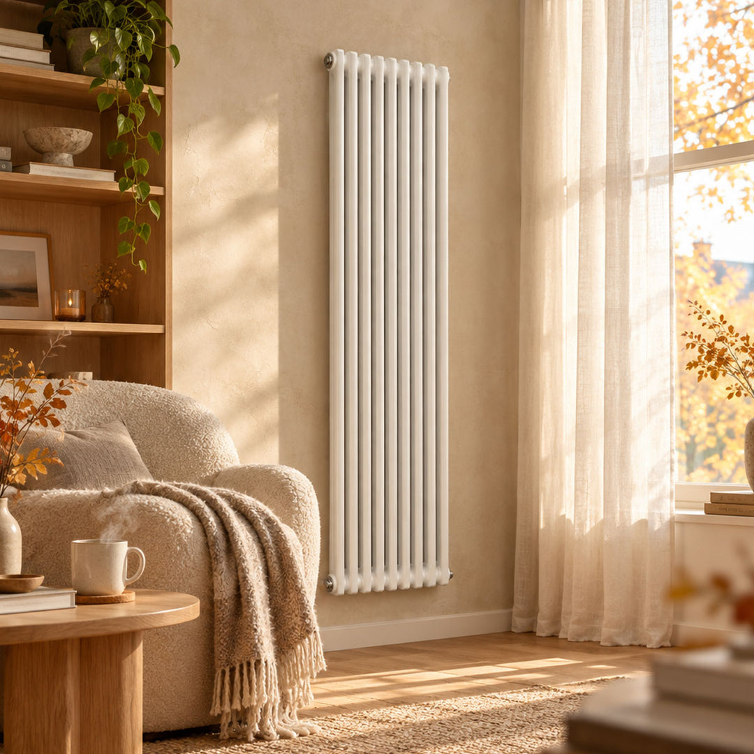 Ascari Classic 2 Column Designer Radiator 1800mm X 425mm White
