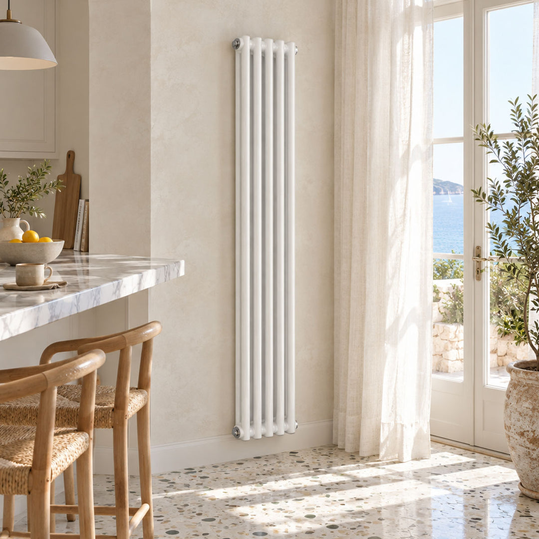 Ascari Classic 2 Column Designer Radiator 1800mm X 335mm White