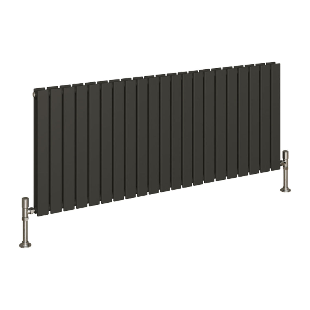 Alonso Double Designer Radiator 600mm x 1470mm Anthracite
