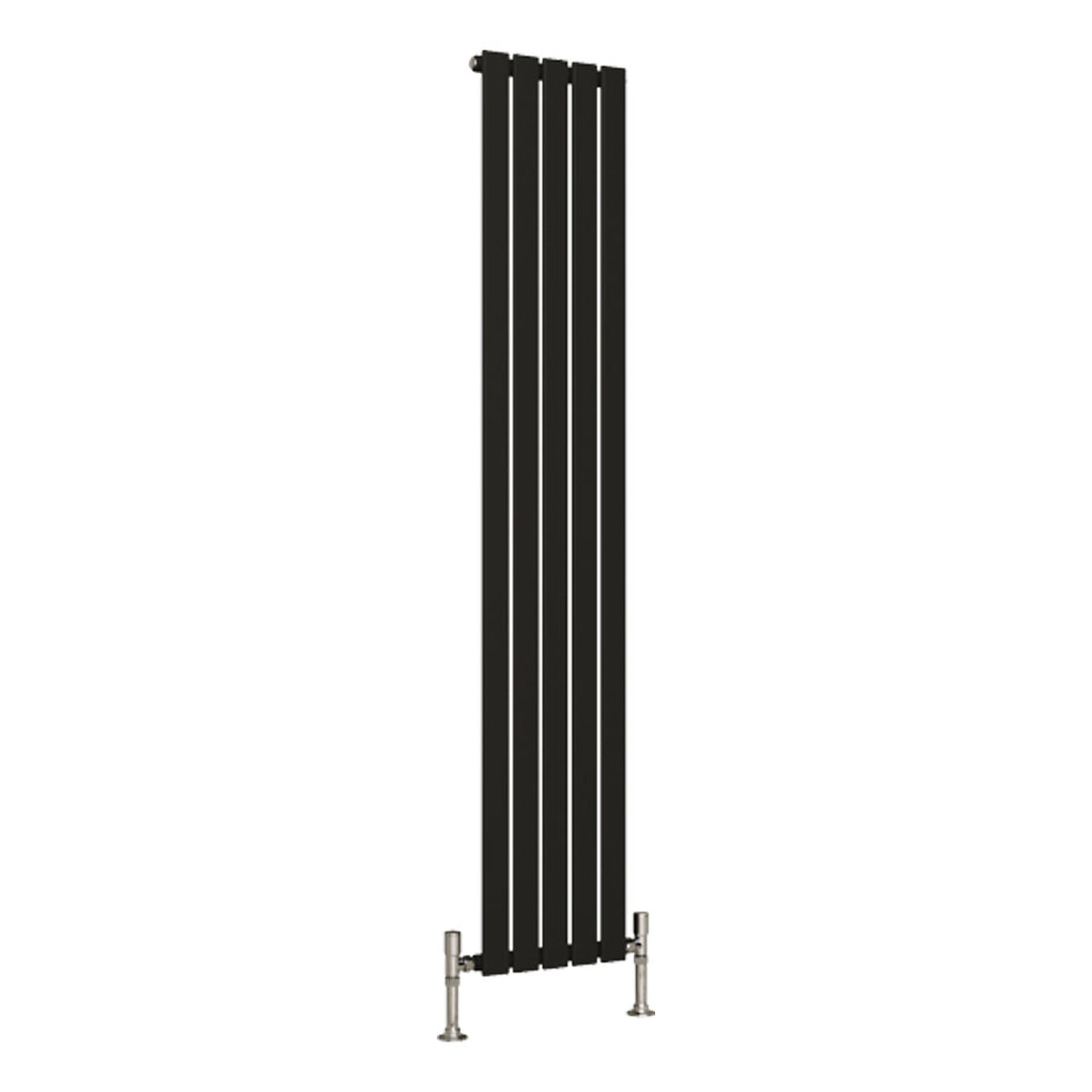 Alonso Single Designer Radiator 1800mm x 350mm Black