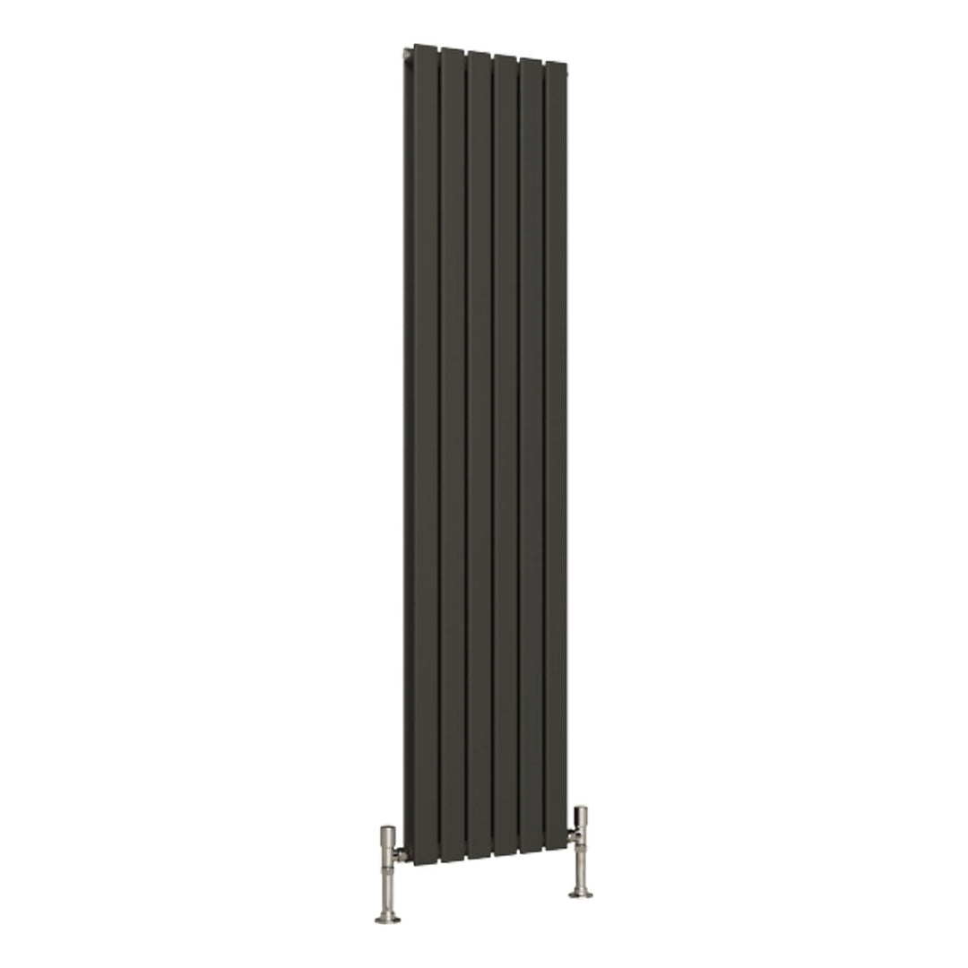 Alonso Double Designer Radiator 1800mm x 420mm Anthracite