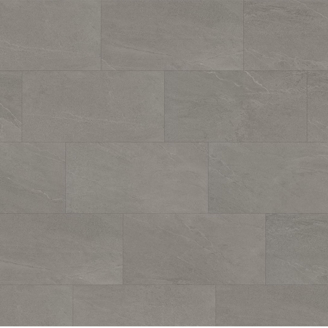 Lusso Floor Luxury Vinyl Tile Light 610mm x 305mm x 4.5mm 2.23sqm Per Pack -Grey Slate