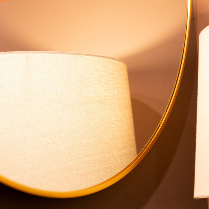 Modena Round Wall Mirror Gold 90cm