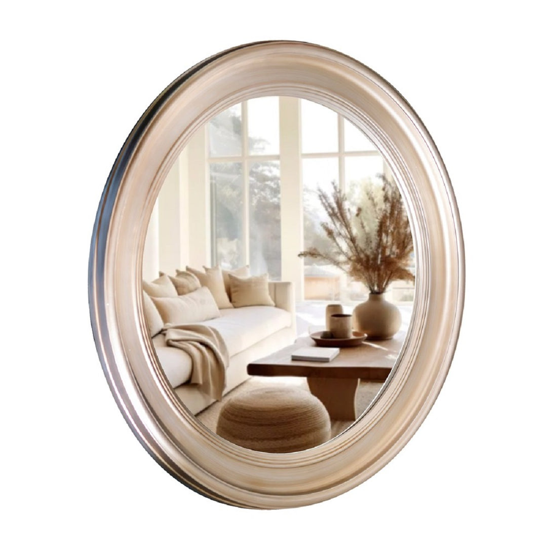 Macy Round Mirror Champagne 90cm