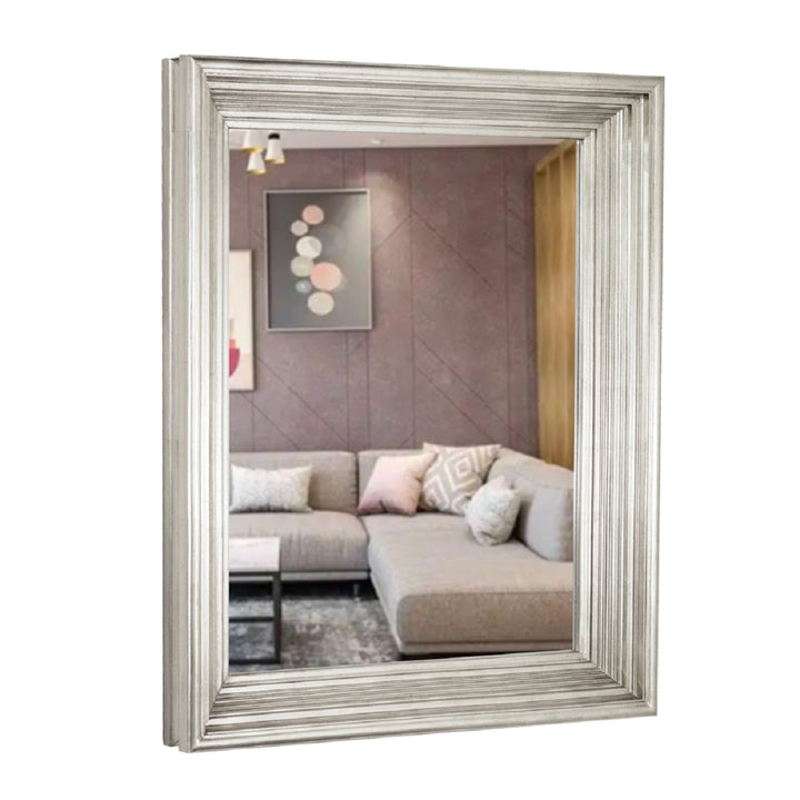 Lily Rectangle Mirror 78 x 98cm Champagne