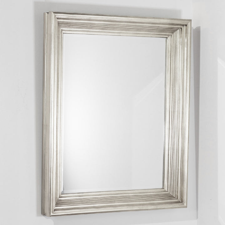 Lily Rectangle Mirror 78 x 98cm Champagne