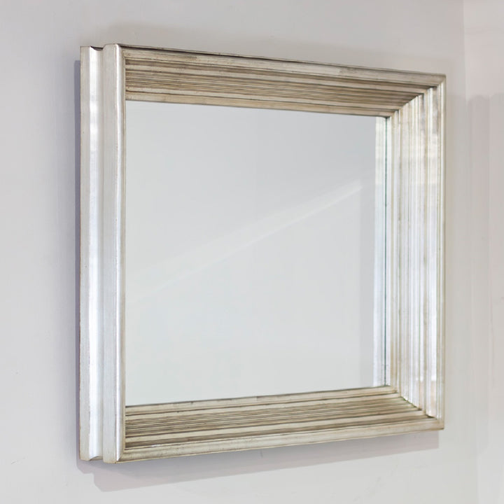 Lily Rectangle Mirror 78 x 98cm Champagne