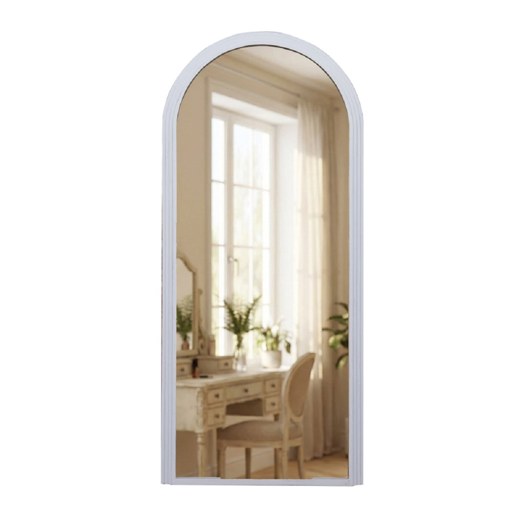 Stepped Arched Leaner Mirror Oyster