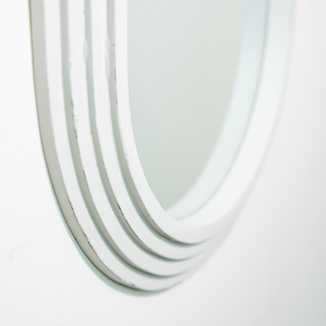 Stepped Pill Shape Dressing Mirror