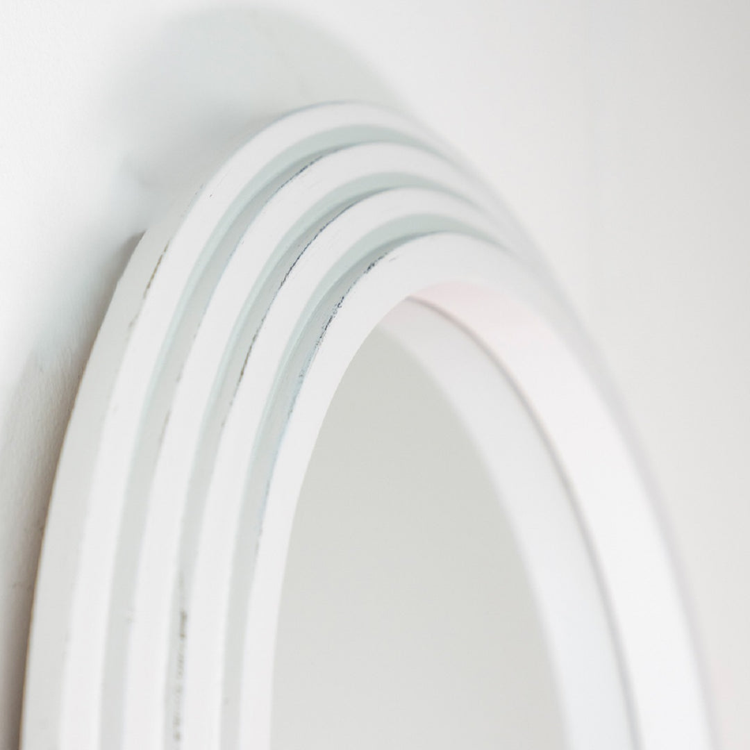 Stepped Pill Shape Dressing Mirror