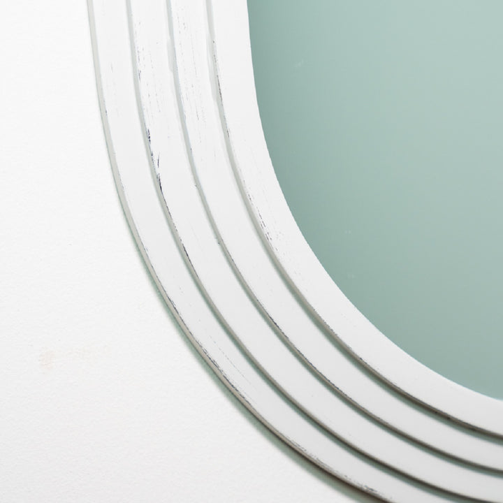 Stepped Pill Shape Dressing Mirror