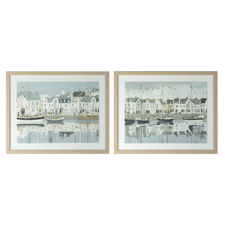 Framed Print Harbour Life/Dockside