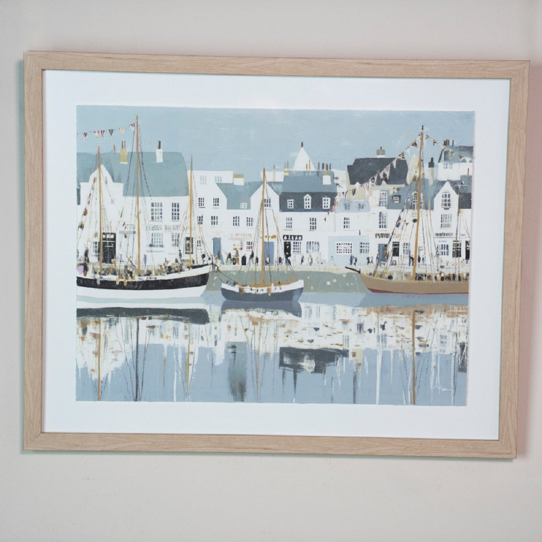 Framed Print Harbour Life/Dockside