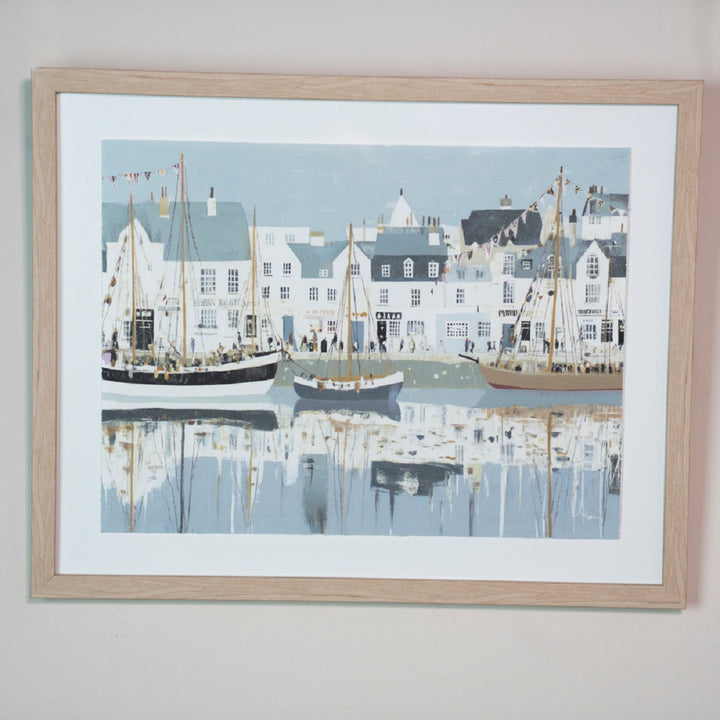 Framed Print Harbour Life/Dockside