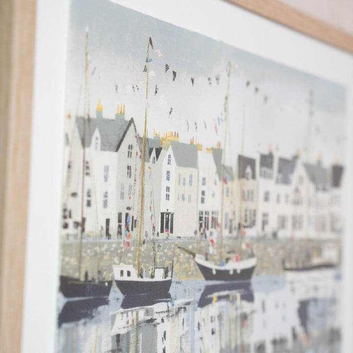 Framed Print Harbour Life/Dockside