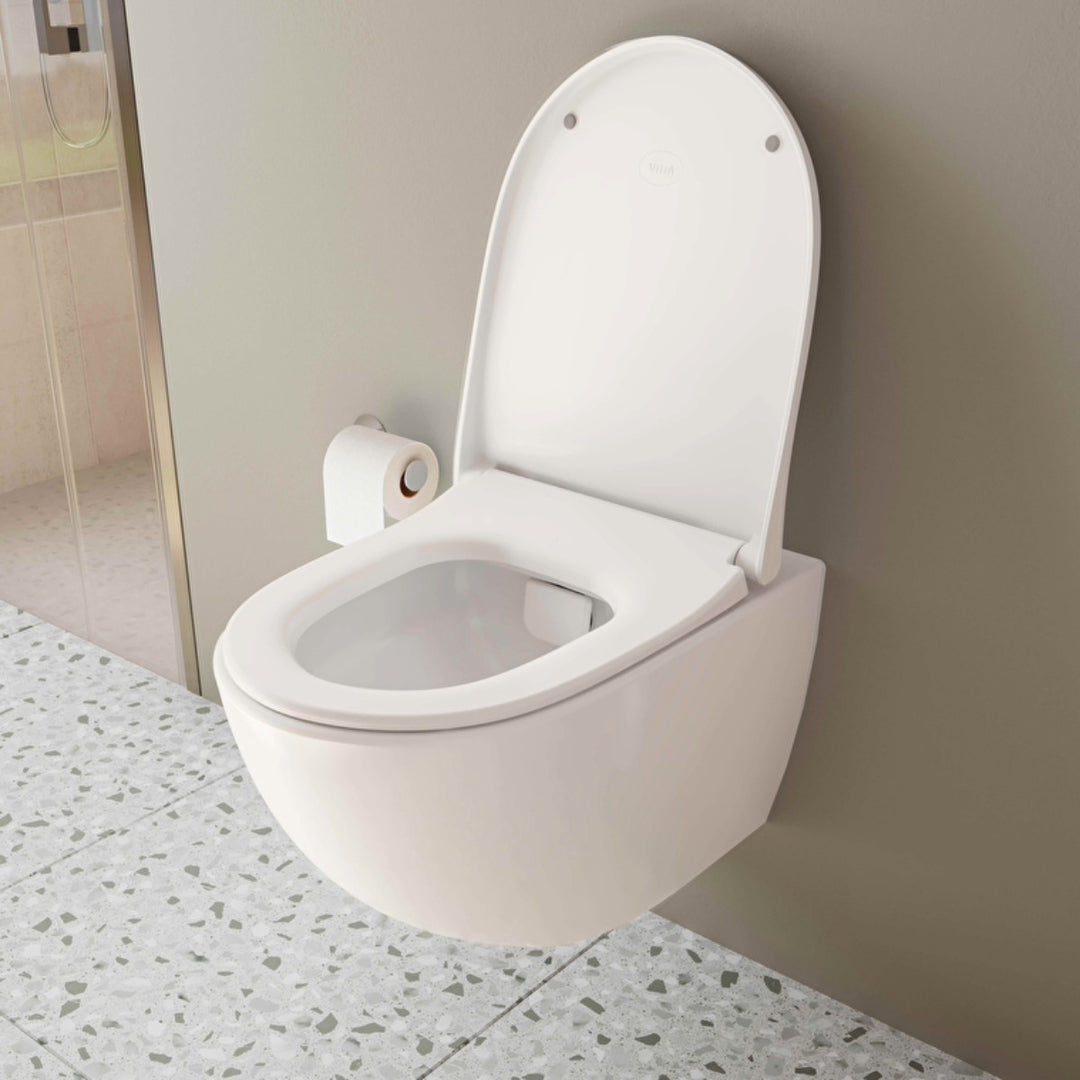 Vitra Sento Rimless Wall Hung Toilet and Soft Close Seat