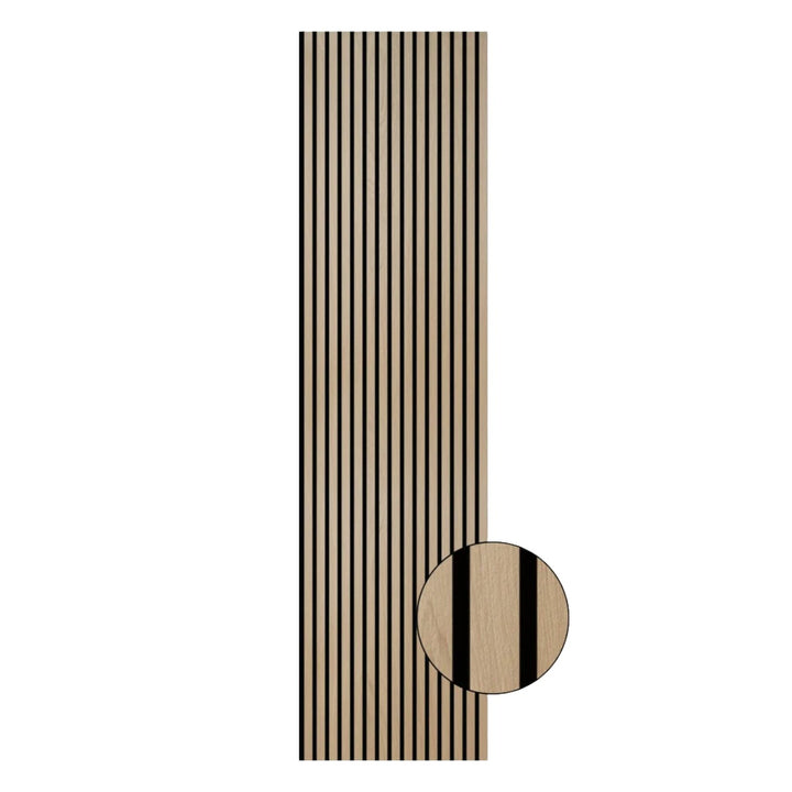 Acoustic Wall Panel 600 X 2400mm - Natural Oak Woodgrain