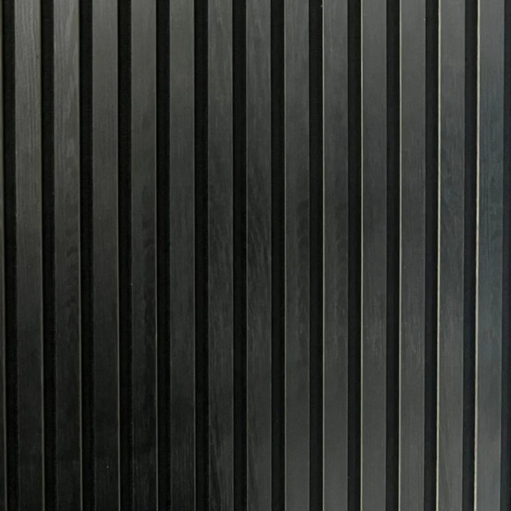 Acoustic Wall Panel 600 X 2400mm - Black Woodgrain