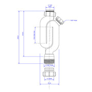 McAlpine 1.25" Pedestal Trap & Multi-Fit Outlet - Technical drawing