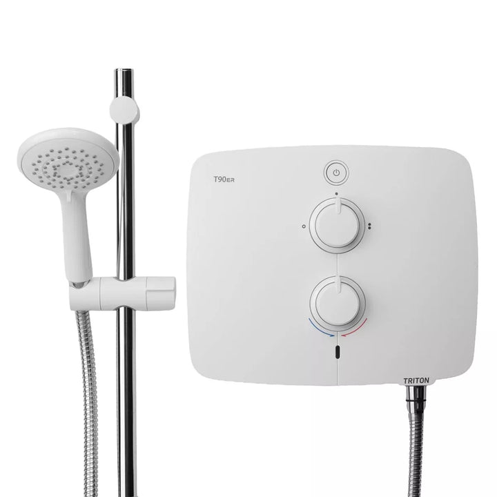 Triton T90ER Pumped Electric Shower 9.0kW - White