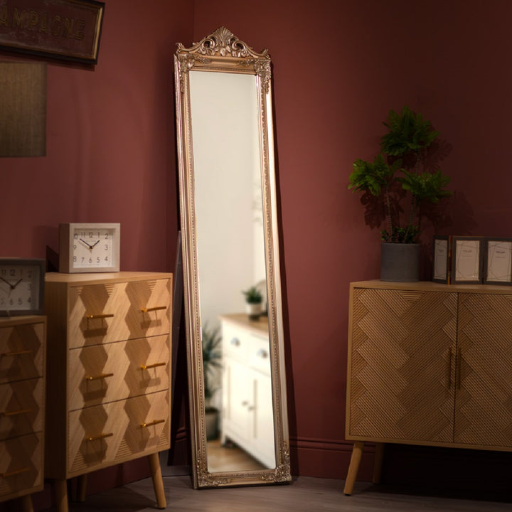 Chateau Cheval Mirror Champagne 40 x 172cm