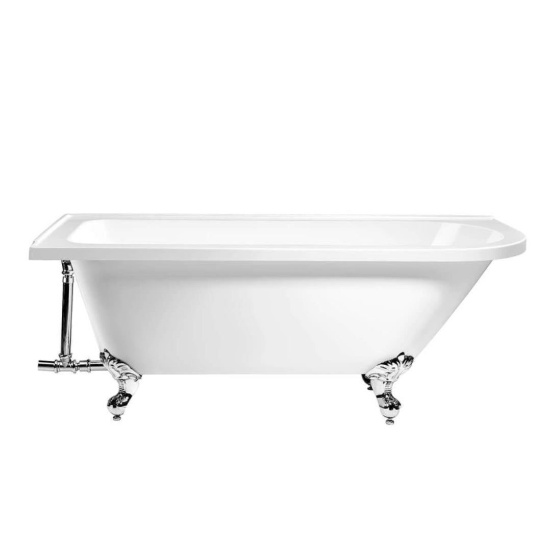 Legend Traditional Freestanding Shower Bath Suite - Left Hand