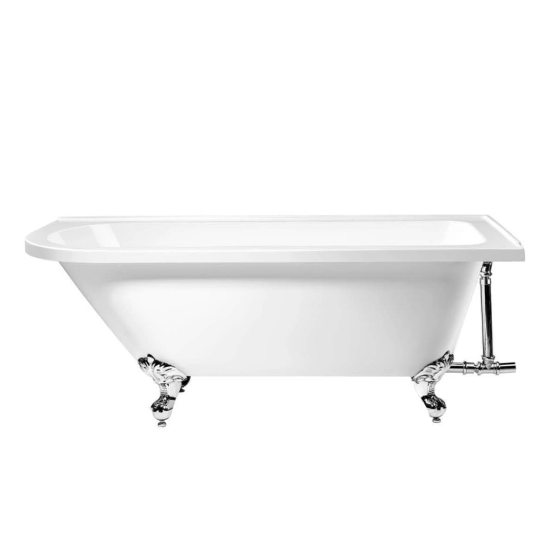 Legend Traditional Freestanding Shower Bath Suite - Right Hand