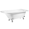 Balmoral 1700mm Freestanding Right Hand Shower Bath with Chrome Claw & Ball Feet