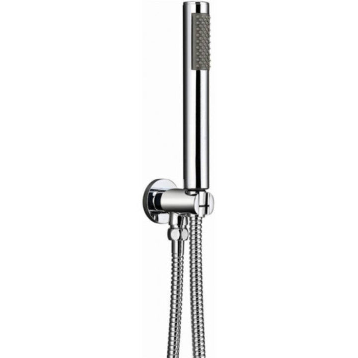 Round Twin Thermostatic Concealed Mixer Shower Kit with Ceiling Mounted 200mm Shower Head &amp; Handset