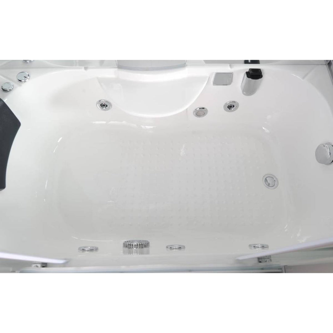 Vidalux Aegean 1500mm Whirlpool Steam Shower - Black