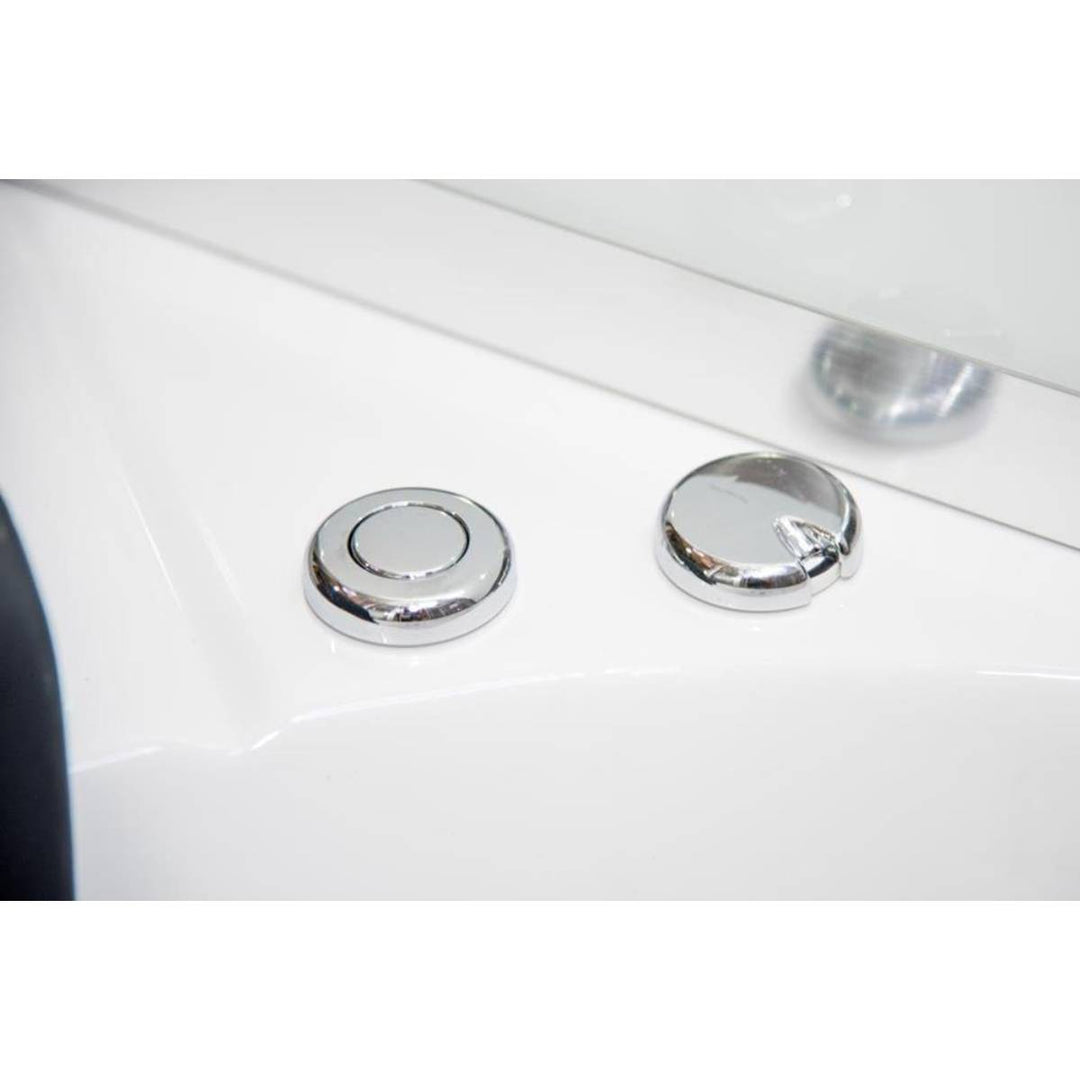 Vidalux Aegean 1500mm Whirlpool Steam Shower - Black