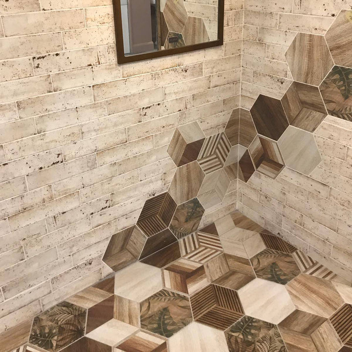 Africa Hex Matt 23 x 27cm Porcelain Tile - 0.75sqm per box
