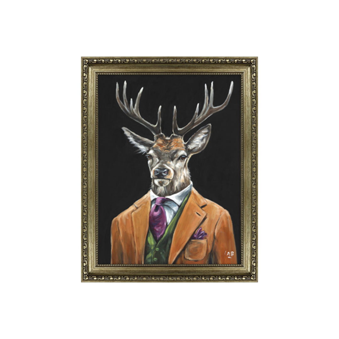 Gentleman Stag Mini Art Print - MP123